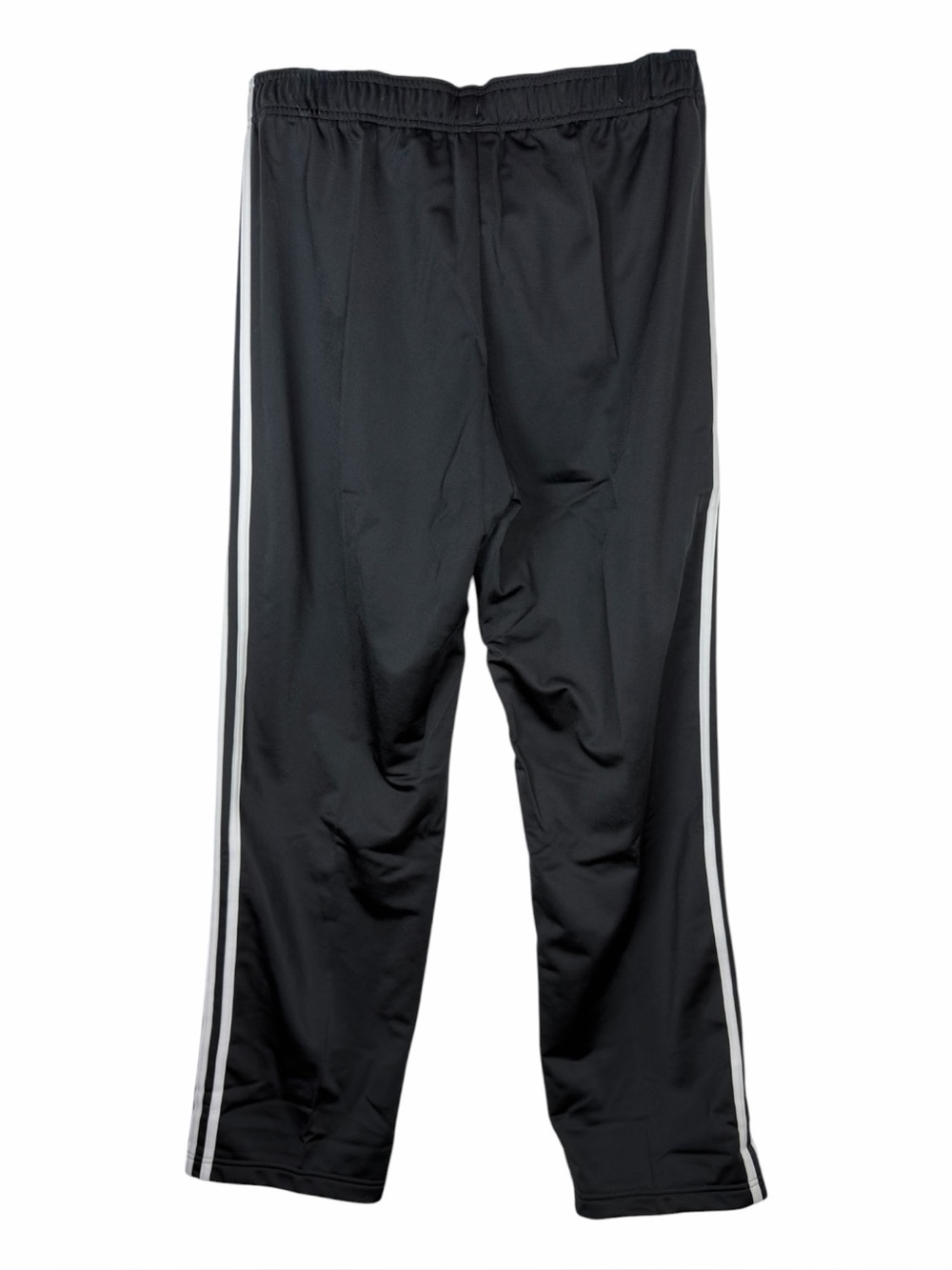 Adidas NWT Men’s Essentials 3 Stripe Running Pants Black W/White Stripe SZ Large - Picture 14 of 16
